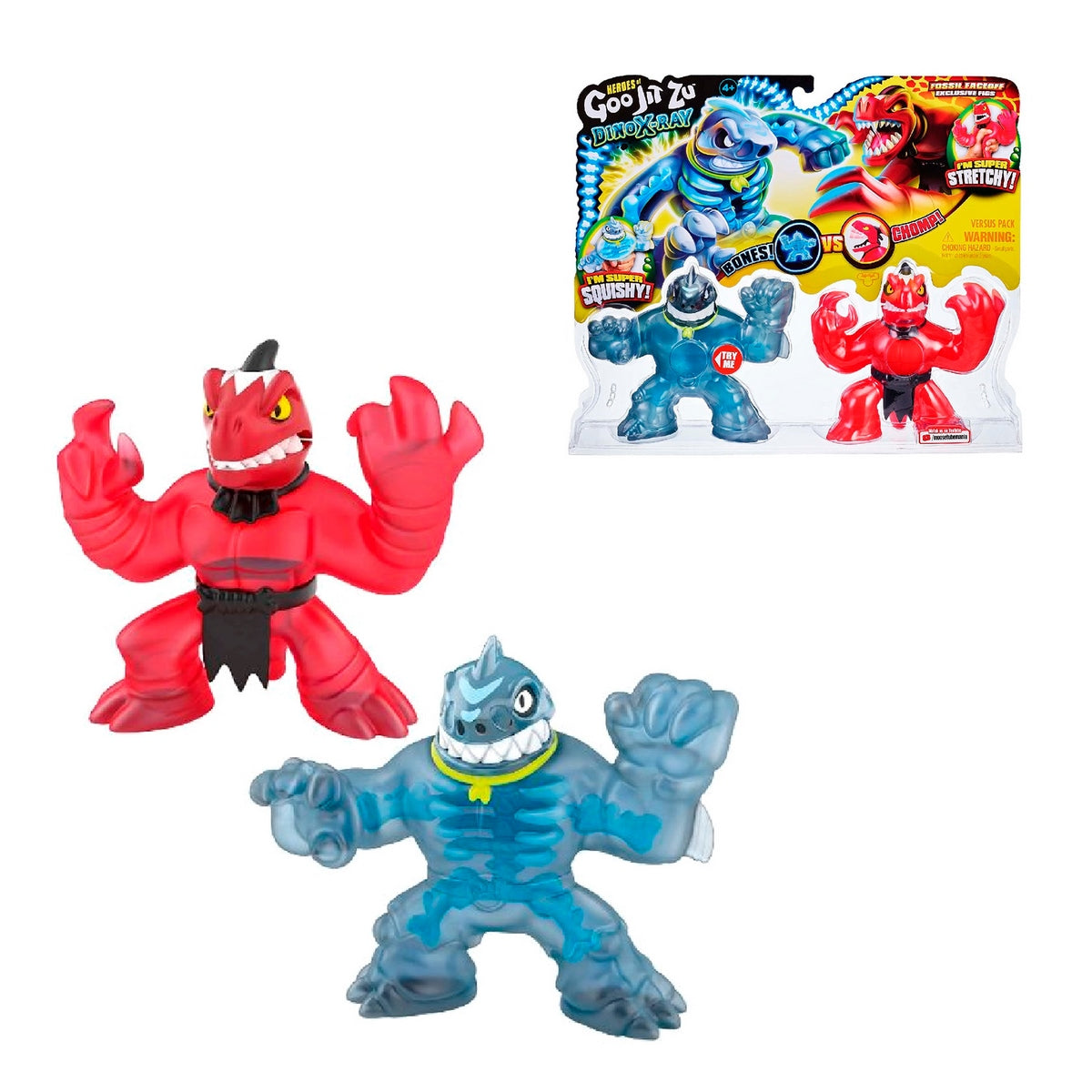 Heroes Of Goo Jit Zu Dino X-Ray Versus Pack - Thrash V/S Verapz